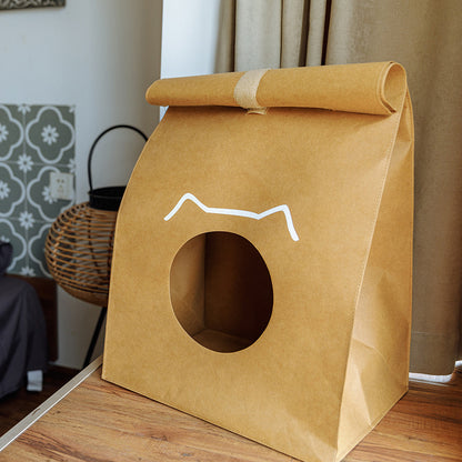 Custom Heavy Kraft Paper Box For Pet - Yellow