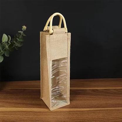 Hessian Wine Bag