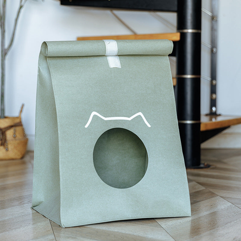 Custom Heavy Kraft Paper Box For Pet - Grass Green