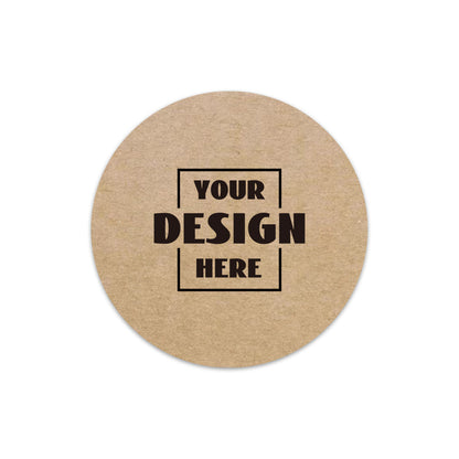 Custom Roll Kraft Paper Circle Labels