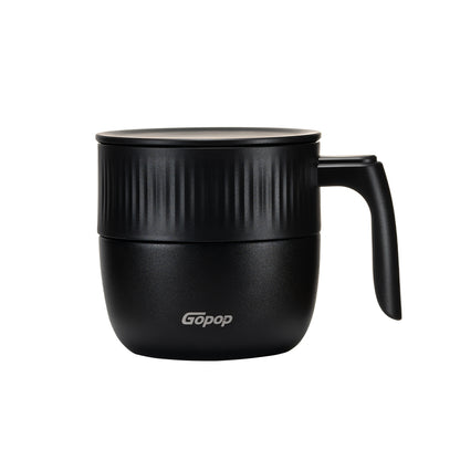 Coffee Mug With Lid - Black