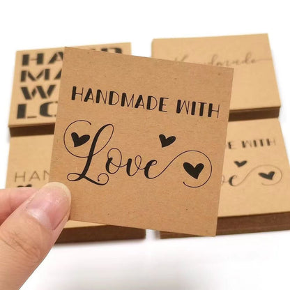 Custom Roll Kraft Paper Square Labels