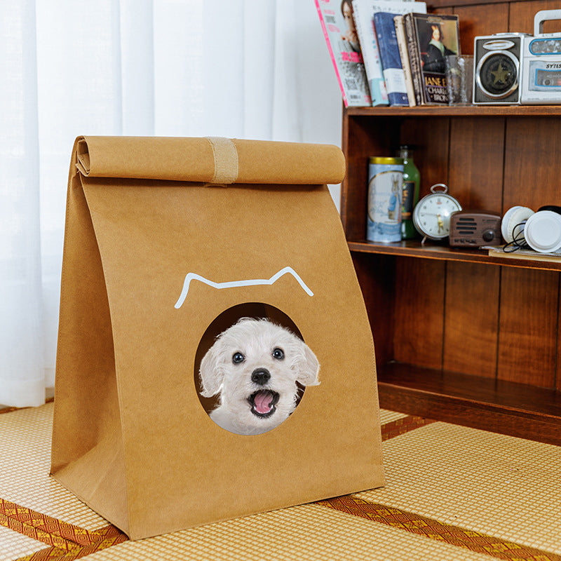 Custom Heavy Kraft Paper Box For Pet - Yellow