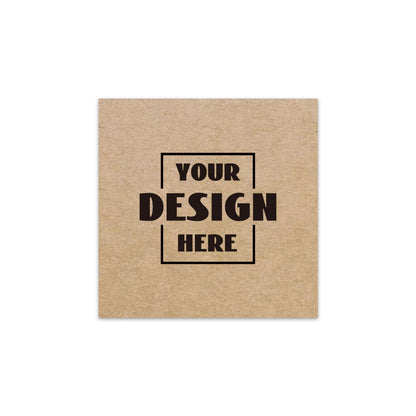 Custom Roll Kraft Paper Square Labels