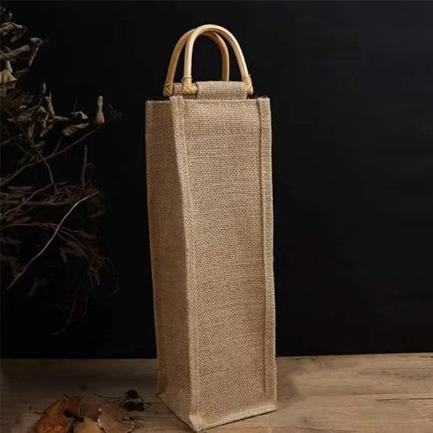 Hessian Wine Bag