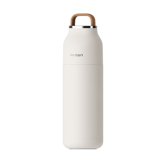 12oz Stainless Steel Portable Vacuum Bottle - White