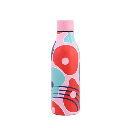 360ml/550ml Vaccum Bakery Craft 304 Insulated Mug/Bottle - Pink Graffiti