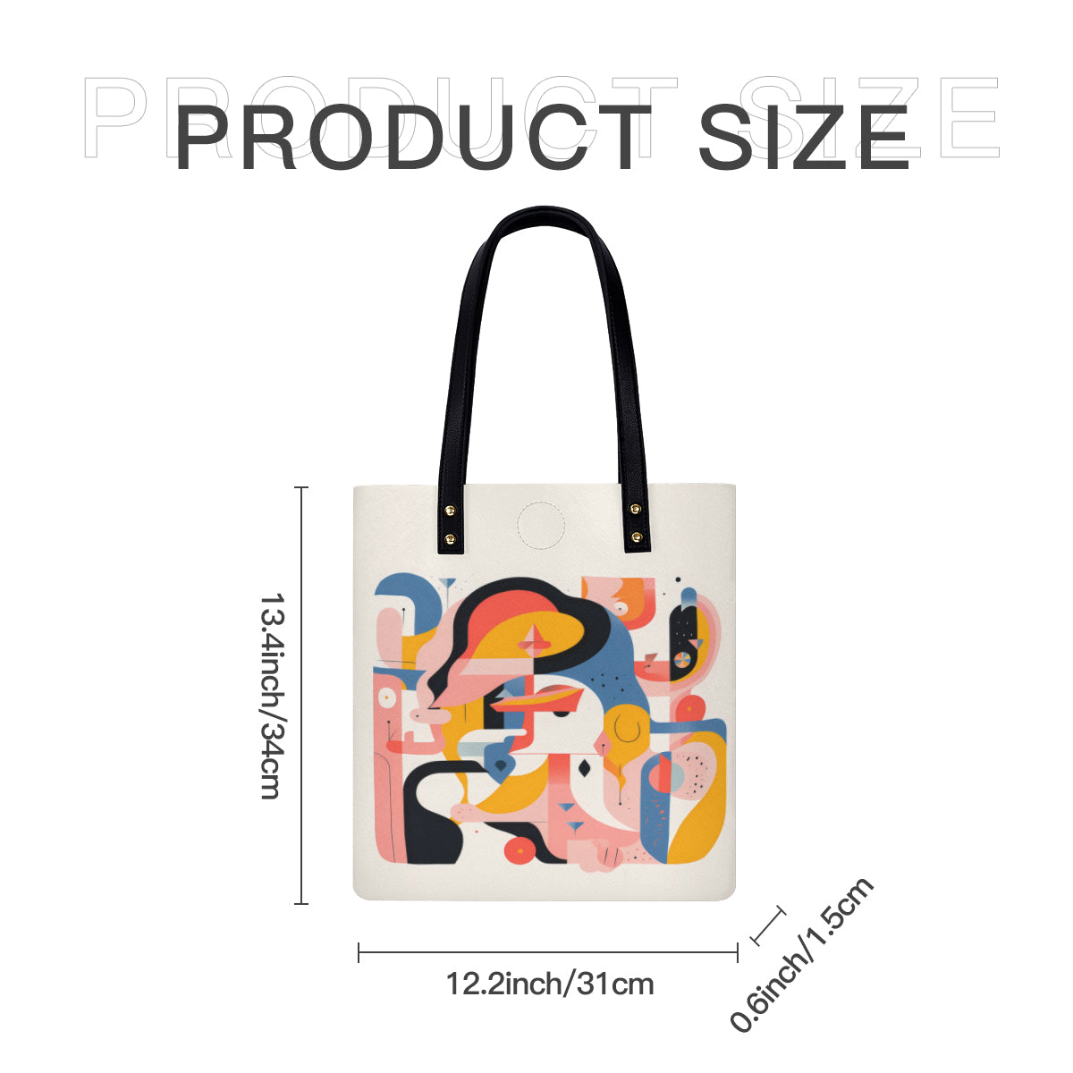 This bag measures 12.2 inches long, 0.6 inches wide and 13.4 inches high.